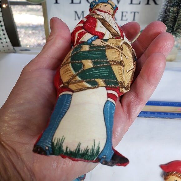 3 Vintage Christmas Tree Soldier Ornaments Drummer Boy Holiday - Picture 7 of 10